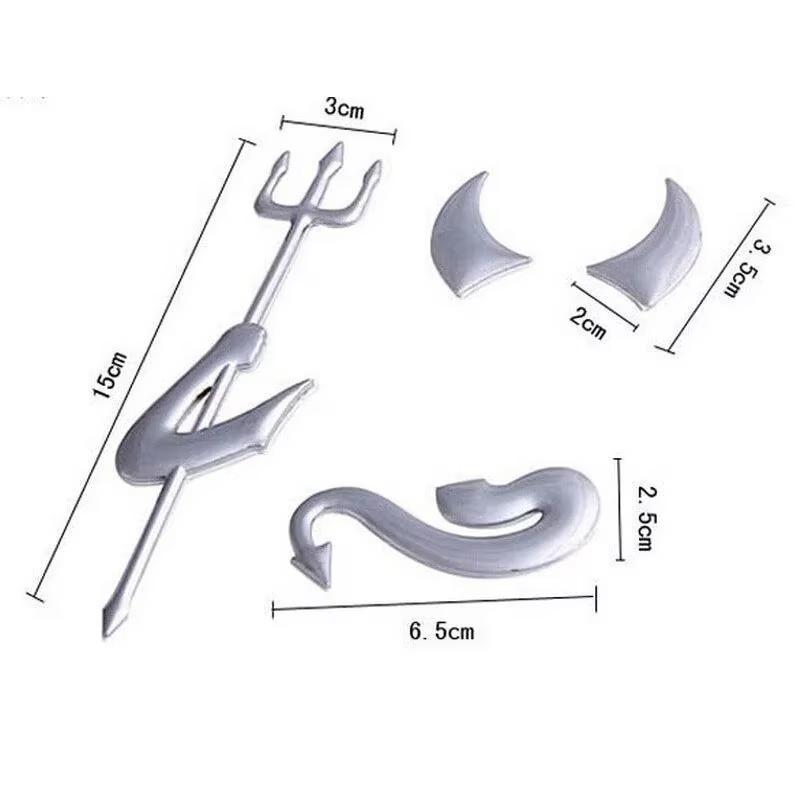 Personality Car Sticker Funny Fashion 3D Little Devil Demon Styling Universal Auto Emblem Logo PVC Decals Decoration DIY Accesso