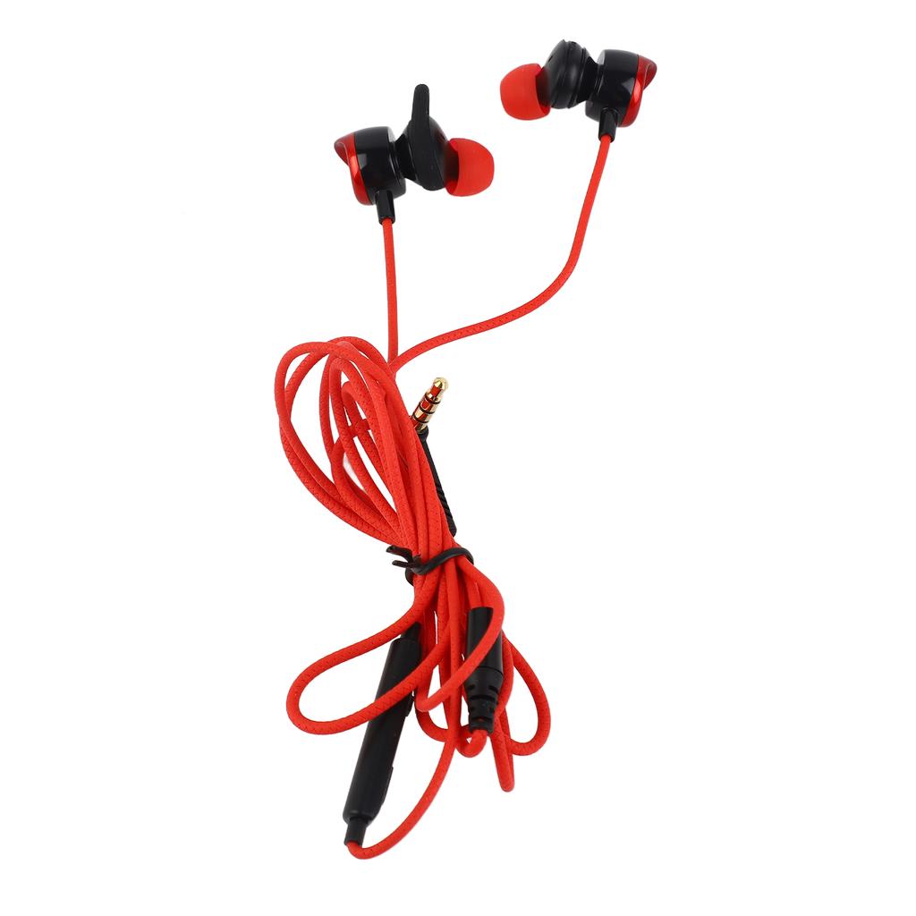 Gaming Earphone Dual Microphone Volume Control Clear Sound Wired Gaming Earbuds Headset with Detacha
