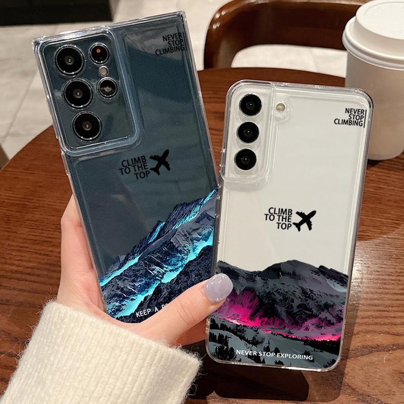 Snow Mountain Scenery Case For Samsung Galaxy S26 Ultra S25 FE S24 S23 S22 A54 A15 A35 A55 A16 A36 A56 A17 A37 A57 5G Cover