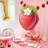 Strawberry Pinata Red Berry Pinata with Blindfold Bat Confetti Summer Fruit Themed Birthday Party Decoration for Kids Baby Shower Supplies