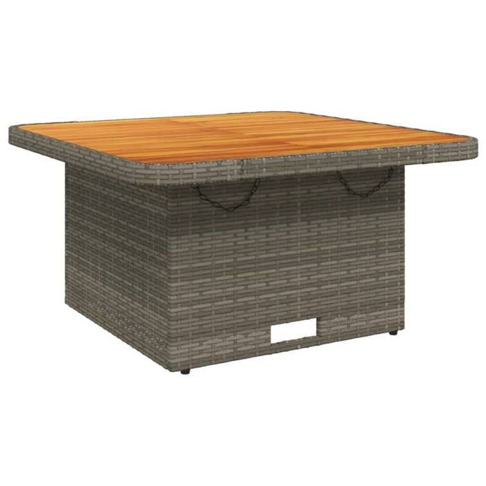 VidaXL Ensemble à Manger de Jardin avec Coussins 3 pcs, Table de Terrasse, Meubles de Patio, Mobilier d'Extérieur, Gris 3277337