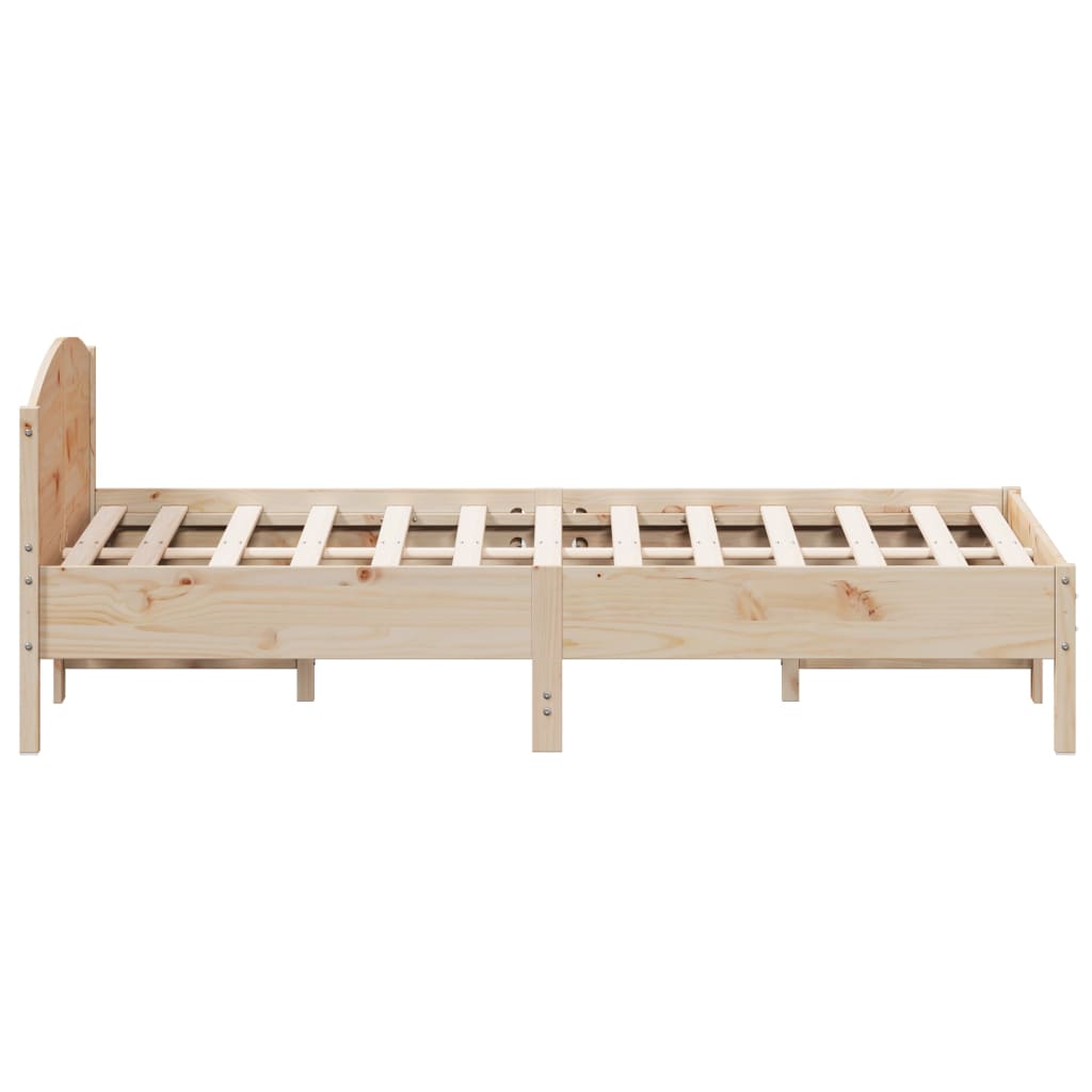 Solid Wood Bed Without Mattress 150 X 200 Cm Pine Wood