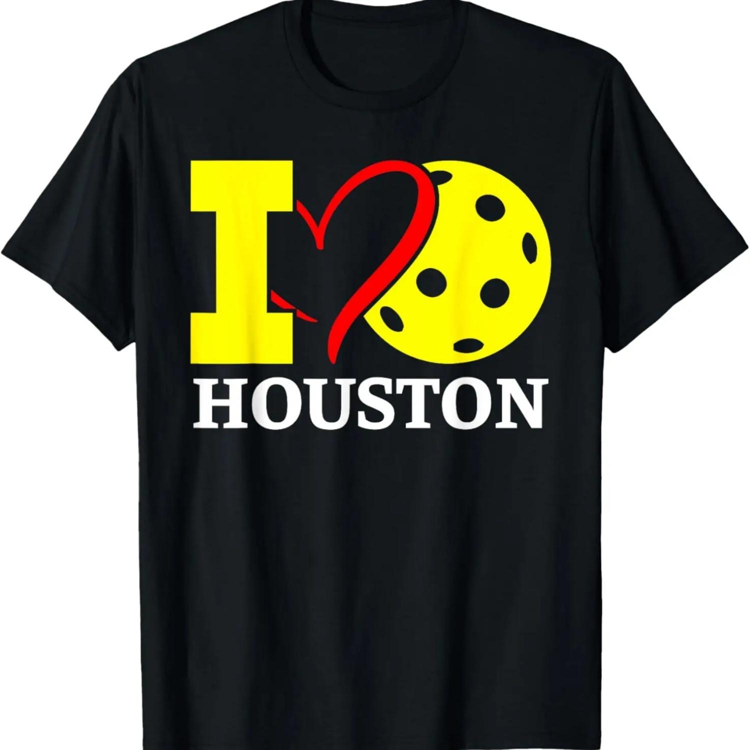 I Love Pickleball in Houston, Texas T-Shirt S чёрный