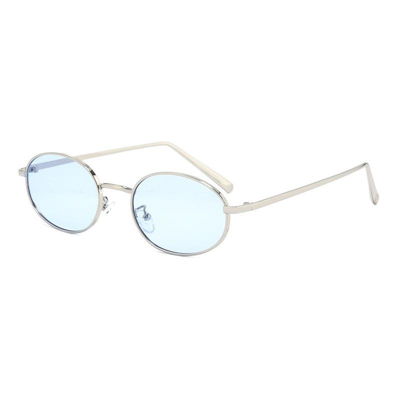 Metal Oval Retro Unisex Sunglasses Fashion Street Vin
