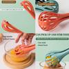 2 in 1 Food Clip & Egg Whisk Multifunctional Egg Beater and Bread Clip Manual Blender Handheld Egg Mixer Plastic Whisk Egg Scrambler Multifunctional