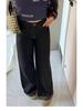 2026 Spring/Summer American Retro Leopard Print Patchwork Wide-Leg High-Waisted Women's Cuffed Jeans