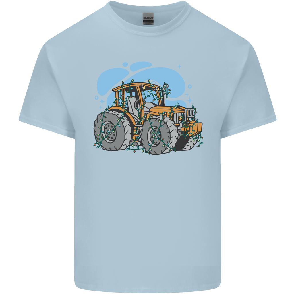 Christmas Tractor Farming Farmer Xmas Unisexs Light Cotton TShirt