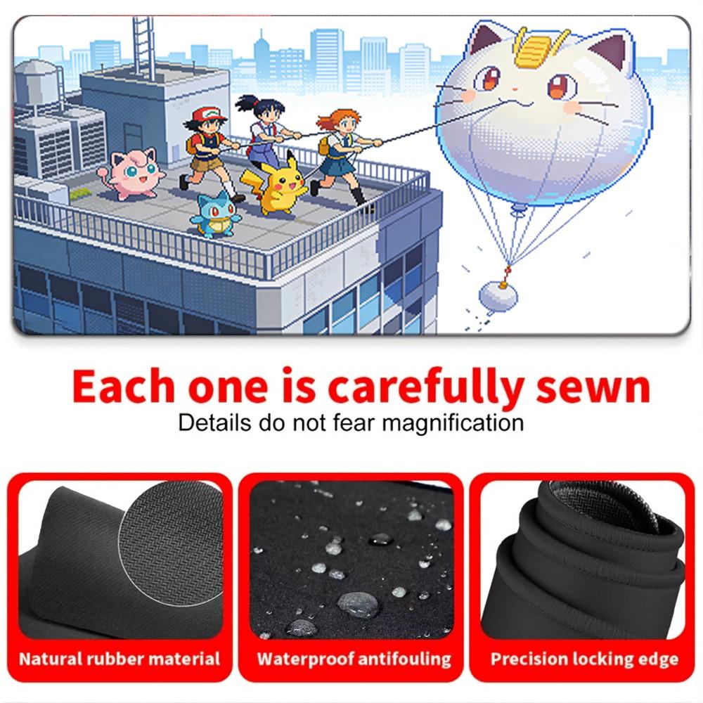 Gardevoir in Snowy Christmas Town Gaming Desk Mat NonSlip Washable Mouse Pad 30x80x0.2cm