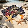Custom Name Personalized Betty Boop Print Beach Towel, for Trip Camping Beach Party Home Decor, Birthday Gift for Family & Friends