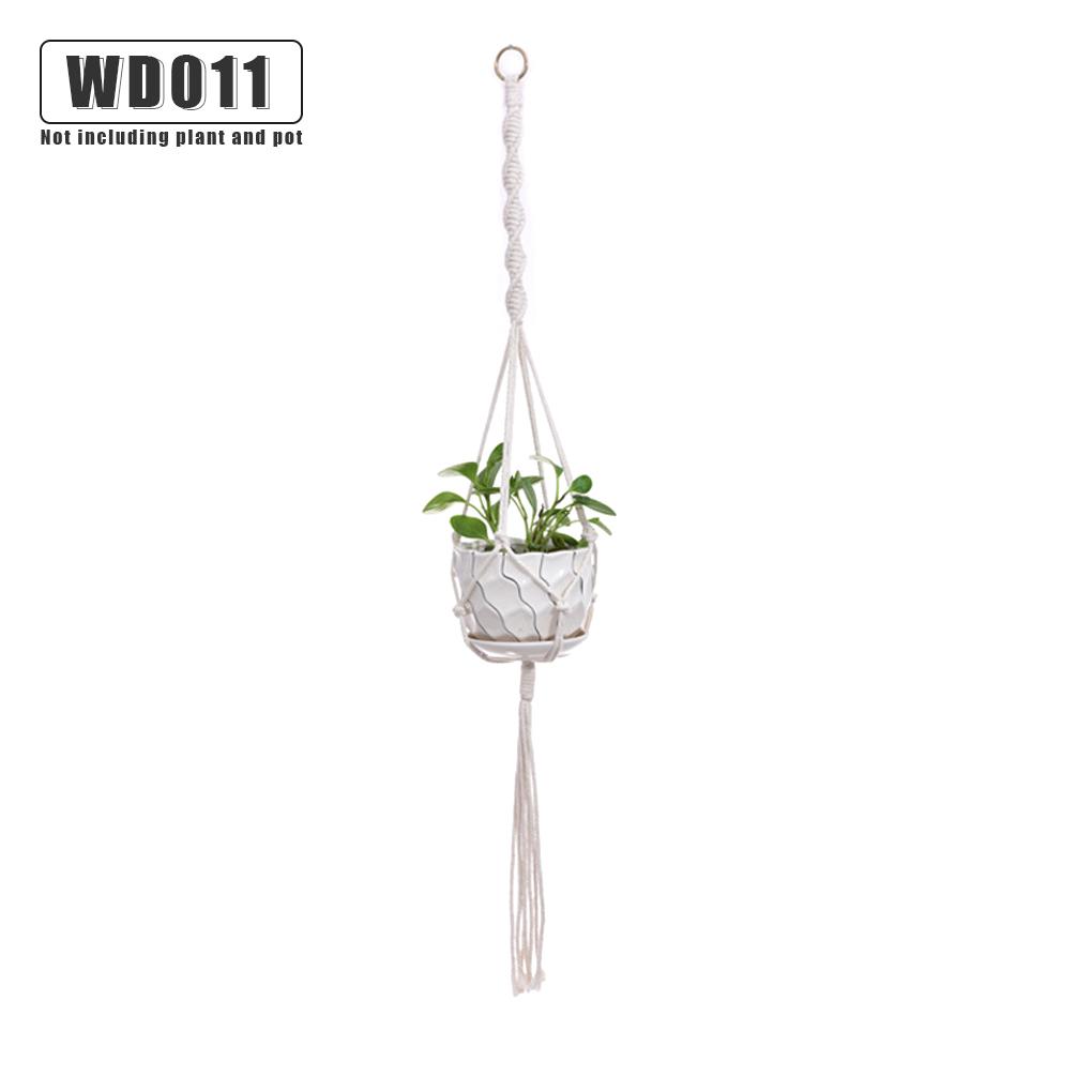 

Подвесная корзина для растений Макраме Подвеска для растений Держатель для цветочного горшка Домашний Садовый Декор