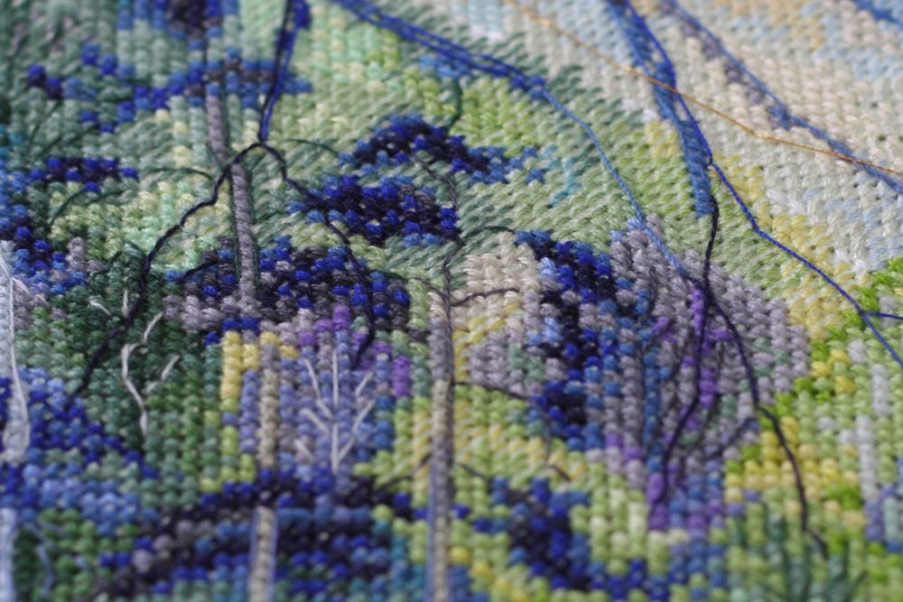 Cross Stitch Kit Abris Art Dawn Over the River