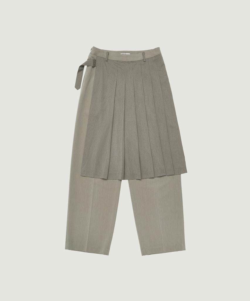 GROVE Honor Wrap Skirt Pants (Beige)
