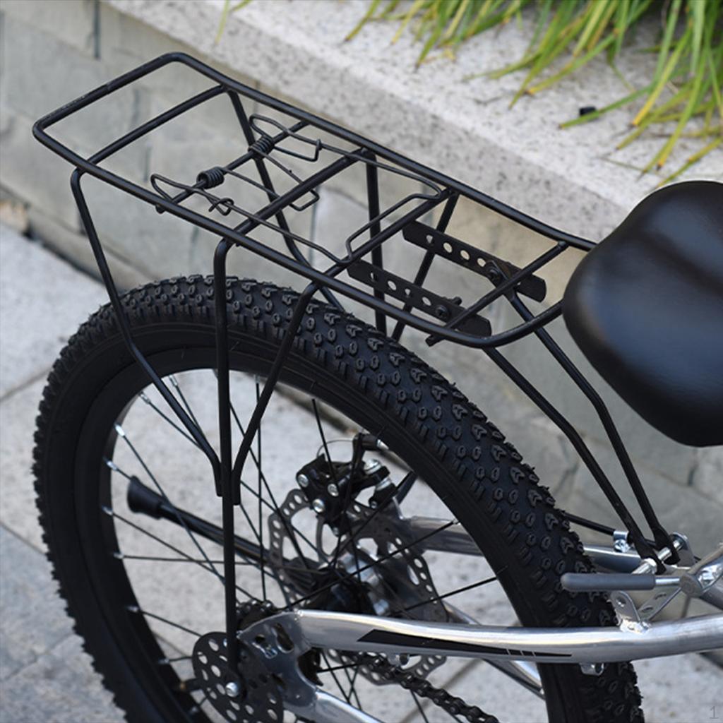 Kids Bike Rear Cargo Rack Carrier Back Seat Easy To Install Replacement Accessory Durability Steel