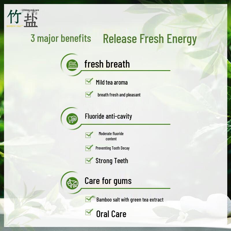 Bambussalz Zahnpasta für frischen Atem