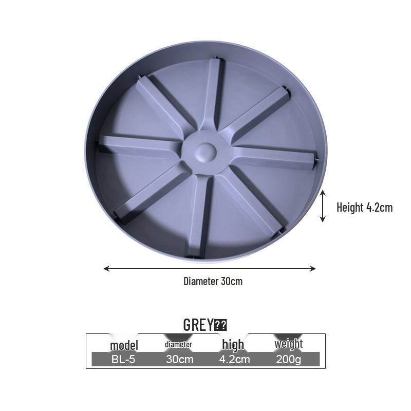 Round Breathable Plastic Flower Pot Tray - Anti-Root Rot, Soil Leakage Prevention, Root Control, Water Collection.
