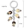 Attack on Titan Anime Acrylic Double Sided Transparent Keychain Set of 5 Pendant Hanging Accessories for Fans Collection Durable Gift