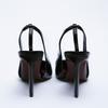 Spring Autumn New Black Fairy Style High Heels Women Shoes Slingback Elegant Fashion Single Shoes Stiletto Heel Dress Sandals