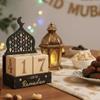 Moon Castle Ramadan Countdown Calendar Wooden Ramadan Advent Calendar  Desktop Ornaments