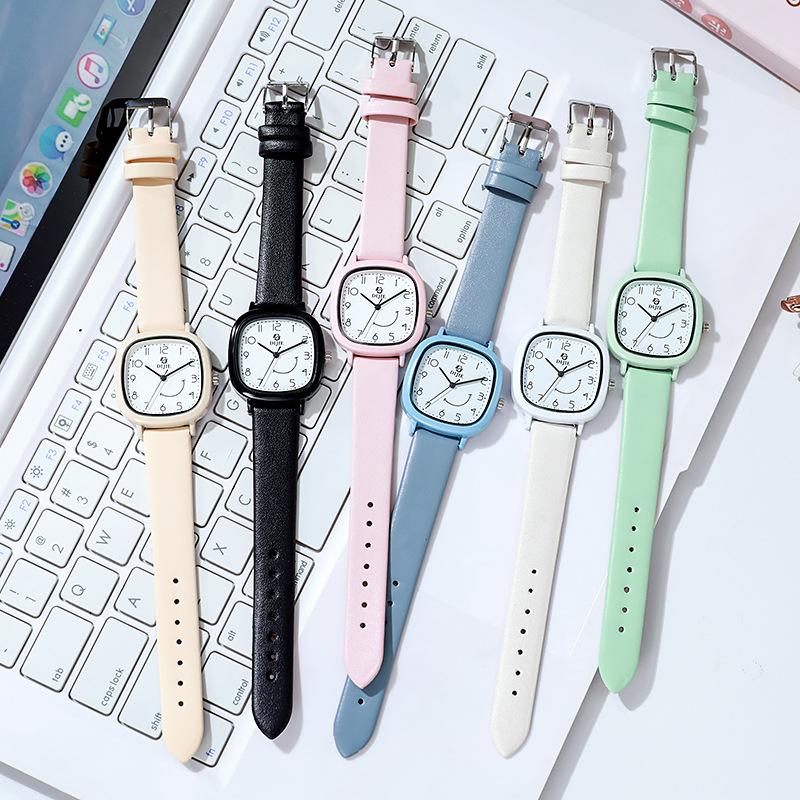 Vintage Small Square Girl'S Watch Junior High And High School Student Simple And Small Design Sense Prefectural Style Quartz