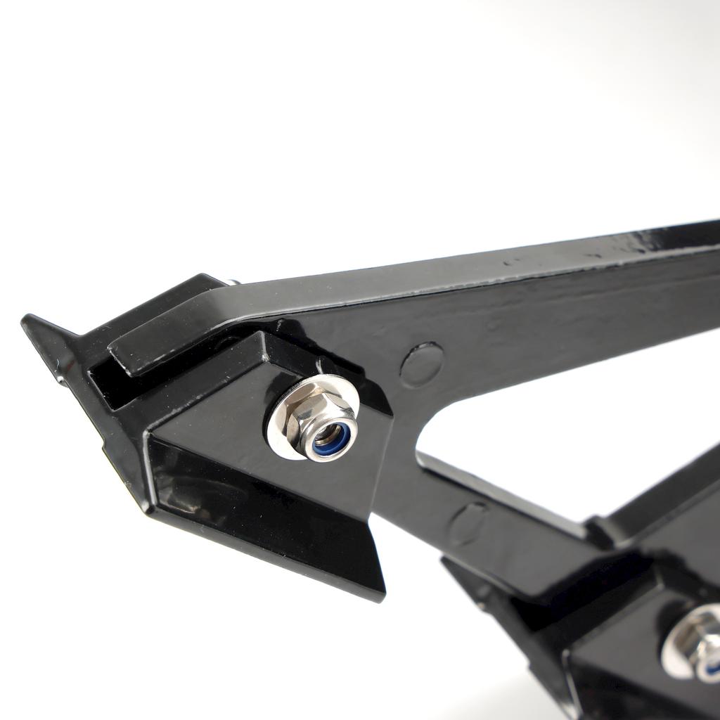 57" 145cm Universal Racing GT Stil Down Force Bagageluckespoiler Vinge Blank Svart