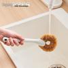 **Special Offer: Eco-friendly Coconut Palm Long Handle Pot Scrubbing Brush - Durable, Natural, Strong Stain Removal**