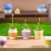 5PCS Cute Dollhouse Miniature Toy Colorful Patterned Vase Model Home DIY Decor Kids Play Toy Micro Landscape Ornaments Gifts