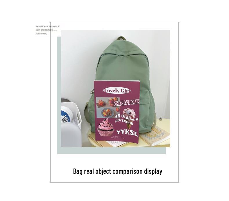 2023 Winter Women's Solid Color Casual Backpack - Large Capacity, Simple Design, Ideal for School and Travel