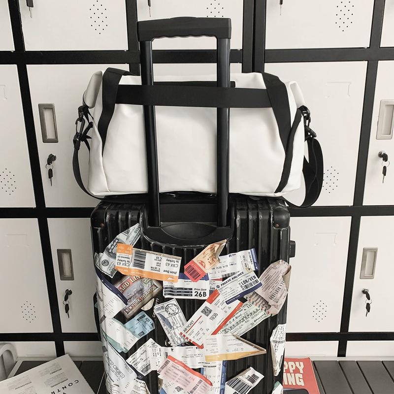 Travel bag diagonal span dry and wet separation hand carry large capacity sports fitness bag leisure boarding business travel storage bag