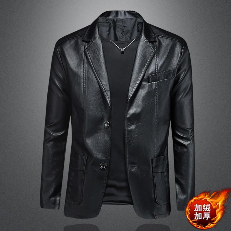 Mens Plus Size Biker Leather Jacket Slim Fit Real Sheepskin Short Coat Winter