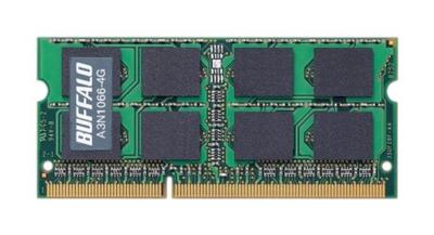 Buffalo Compatible 204Pin DDR3 SDRAM for Mac PC3-8500 (DDR3-1066) S.O.DIMM A3N1066-4G