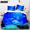 Duvet Cover Ocean Underwater World Bedding Sets With Goldfish Coral Reef Quilt Cover For Kids Teens Children Bedroom Decoration