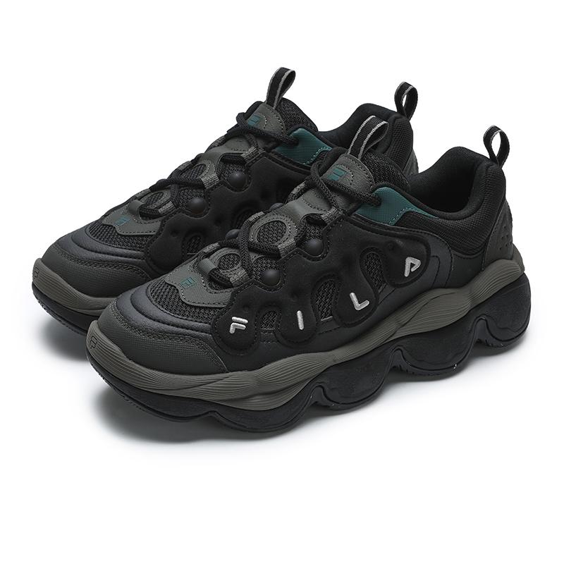 FILA Pease Comfortable Durable Low-Top Lifestyle Casual Shoes Men sneaker Black Green F12M441117FBM