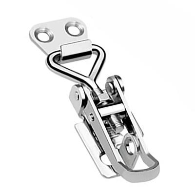 High Quality Brand New Practical Lever Lock Hasp Hasp Lock Latch Adjustable Corrosion Resistance Silver Color Stainless Steel