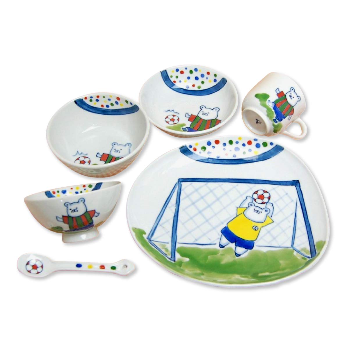 

Подарочный набор для игры в футбол Arita Детский набор, керамика, посуда, Япония, в коробке, 6 предметов