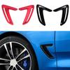 For BMW 3 GT F34 Chrome Gloss Black Car Side Vent Air Flow Fender Intake Decoration Cover Wheel Front Bumper Sticker