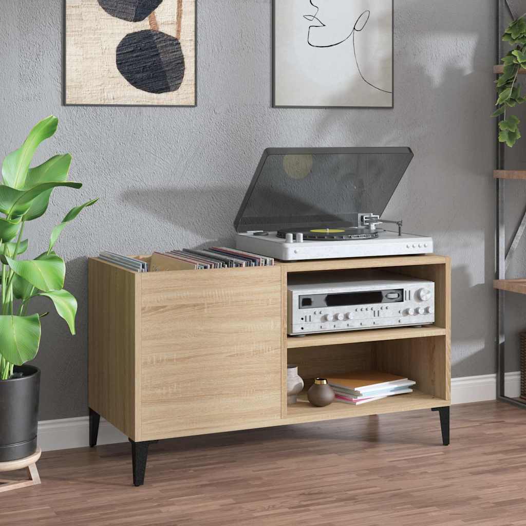 Record Cabinet in Sonoma Oak 84.5 x 38 x 48 cm Particleboard