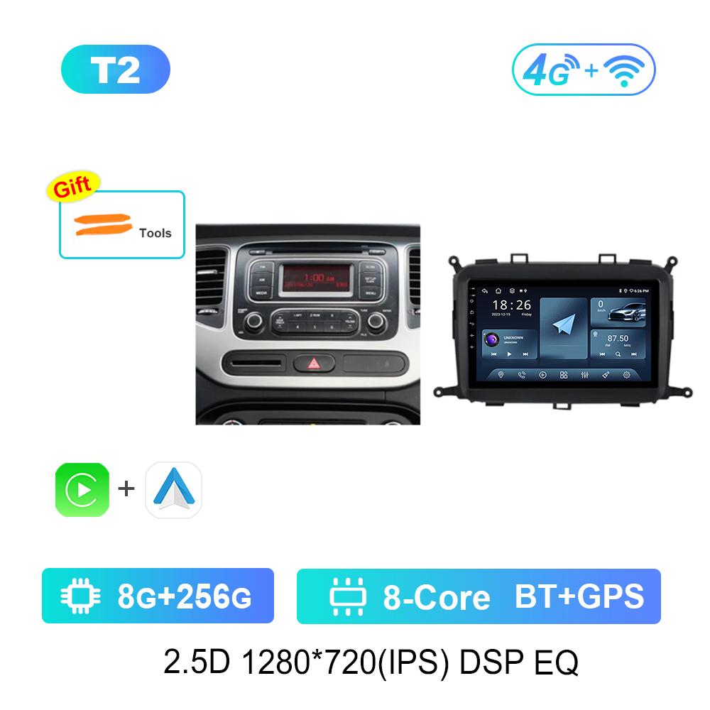 9'' Car Radio Multimedia Player for Kia Carens RP 3 III 2013 - 2018 GPS Navigation WiFi BT Android System 4G Carplay Head Unit