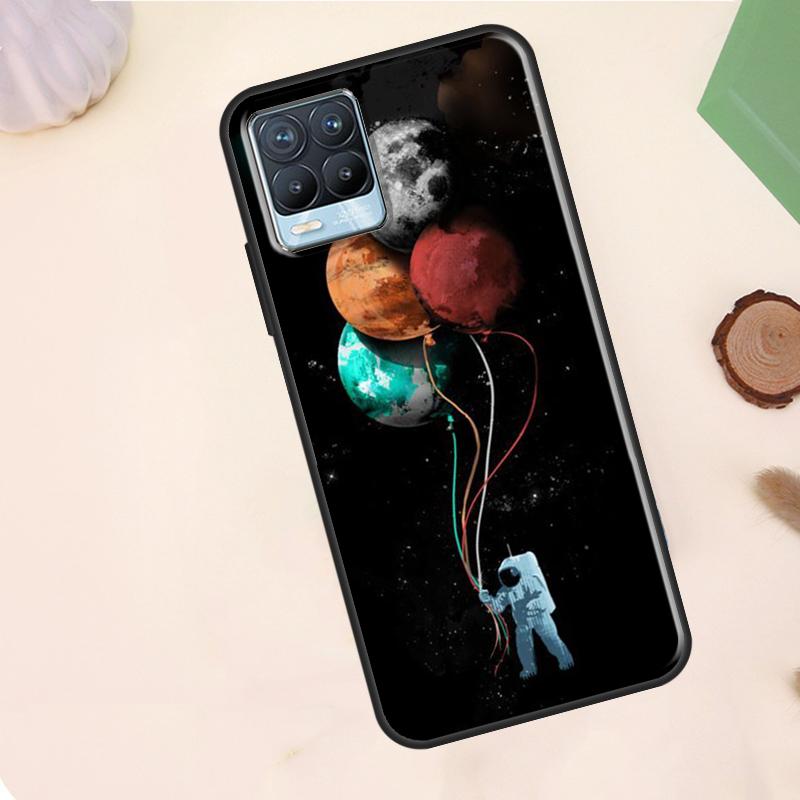 Astronaut Stars Space Planets Case For Realme C63 C61 C65 C67 C75 C55 C51 C53 C35 C71 11 12 13 14 15 Pro Plus GT6 GT7 Pro