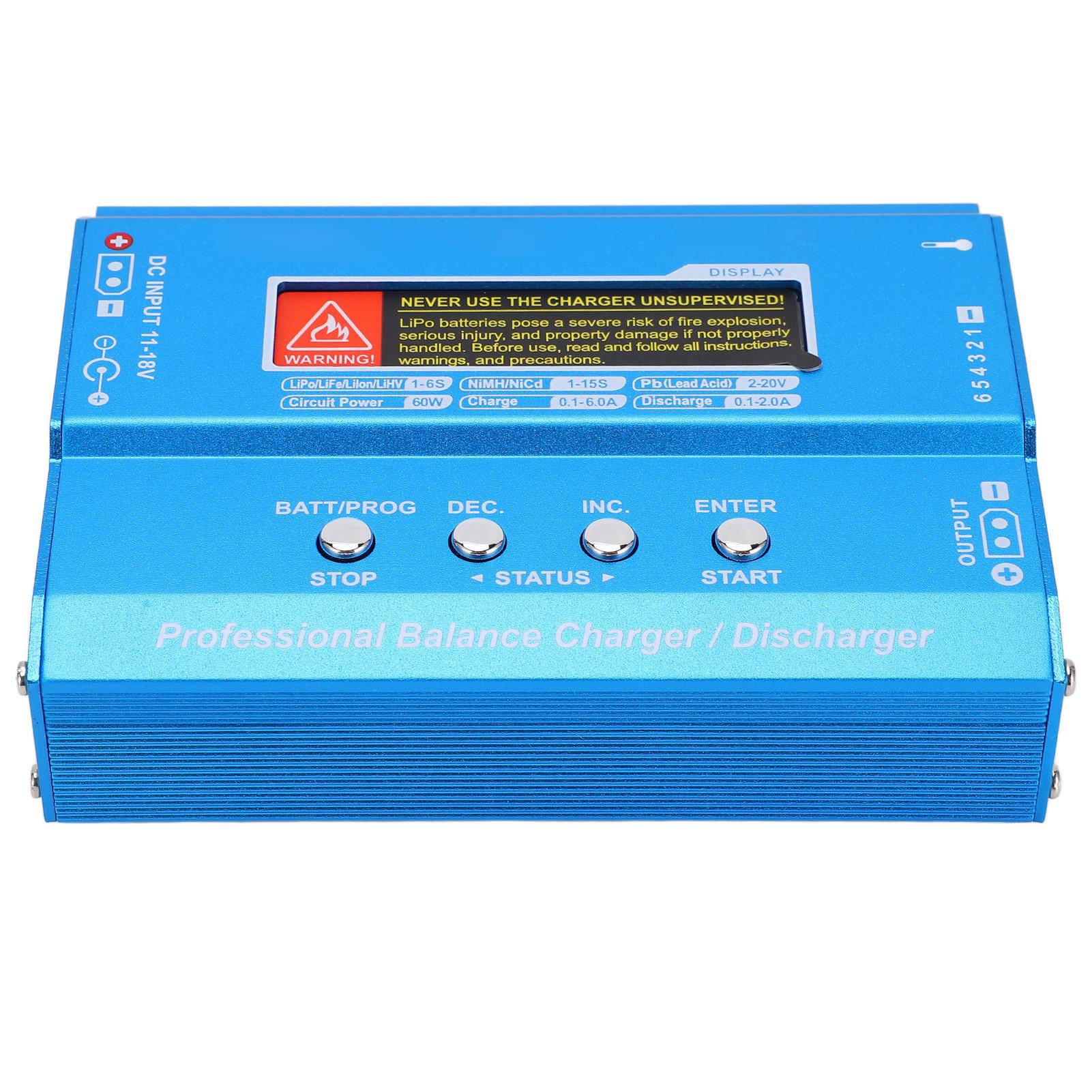 

B6 V2 Lipo Балансувальний Зарядний Пристрій та Розрядник Розумний Балансувальний Зарядний Пристрій для LiPo LiFe Liion 60W 6A