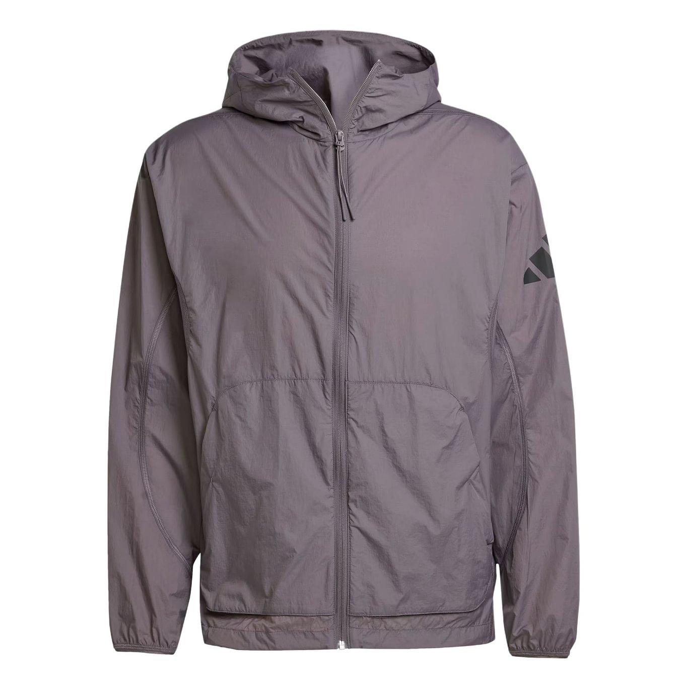 

Adidas CITY ESCAPEWindbreaker Jacket Men s Stratum Gray JF3292 XL