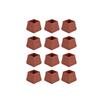 12pc Silicone Chair Leg Caps Furniture Floor Protectors Square Non-Slip Covers for Table and Chair Legs Durable Flexible Fit