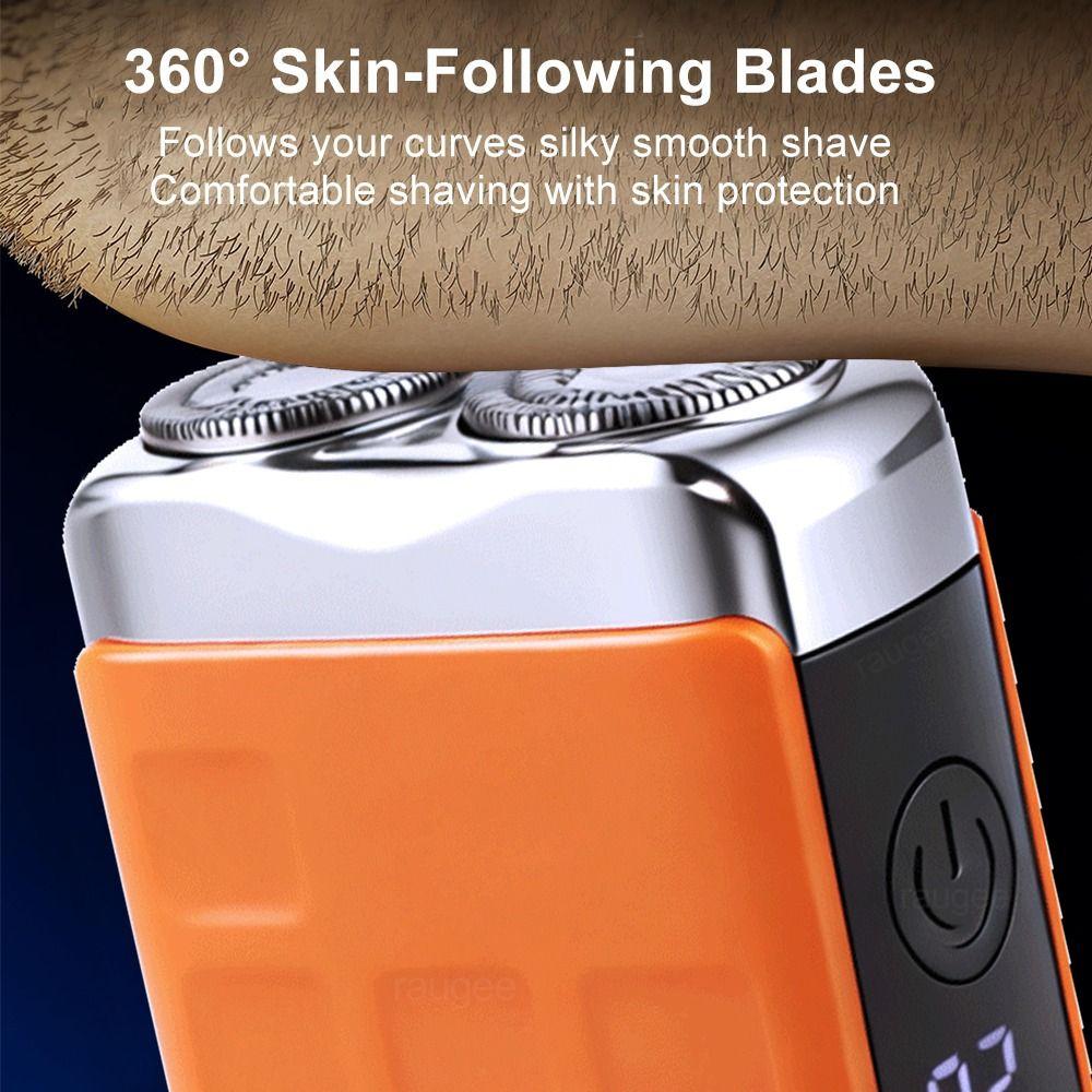 USB Rechargeable Beard Trimmer Dry and Wet Use Facial Trimmer New Mini Electric Shaver  Men Shaving