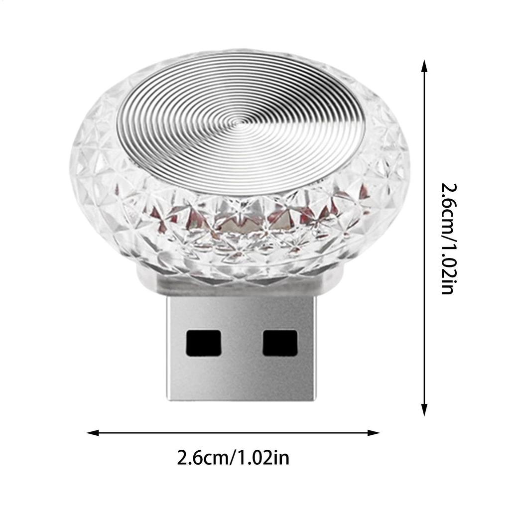 USB LED Car Atmosphere Lamp | LED Colorful Night Decorative Mini USB Light |