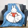 1pc Miffy4 Blanket, Gift, for Men and Women, Soft Blanket, Good for Sofa Bed Couch Travel, Lightweight Flannel Blanket