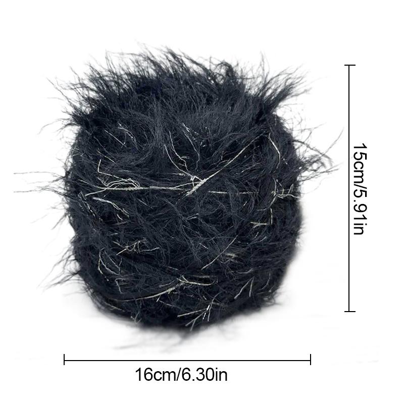 100g/Roll Crocheting DIY Crafting DIY Crafting Shining Artificial Mink Fur