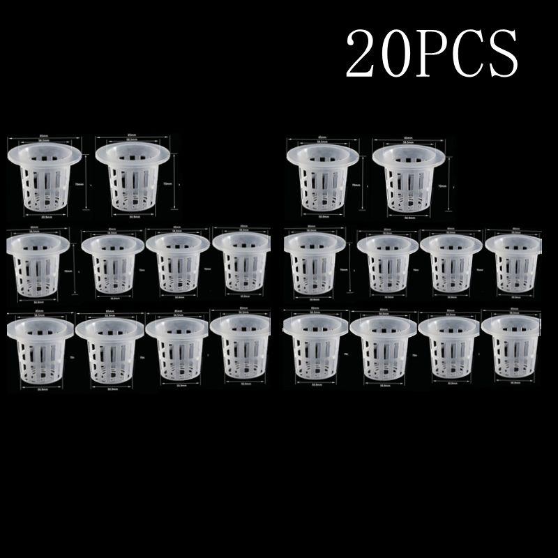 10/20/50Pcs Hydroponic Colonization Net Basket Plant Nursery Pot Aeroponic Vegetable Planting Grow Soilless Culture Sponge Cup