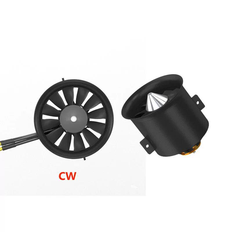 QX-MOTOR Model Aircraft 70 Ducted Fan with Forward/Reverse Blades & Brushless Motor Turbine