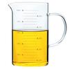 High-Temperature Resistant Glass Measuring Cup with Handle, for Baking, Milk, Juice, or Water.