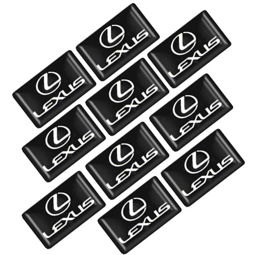 

10pcs per Set Car Styling Sticker Epoxy Emblem Inner Control Panel Buttons Decals Interior Decoration