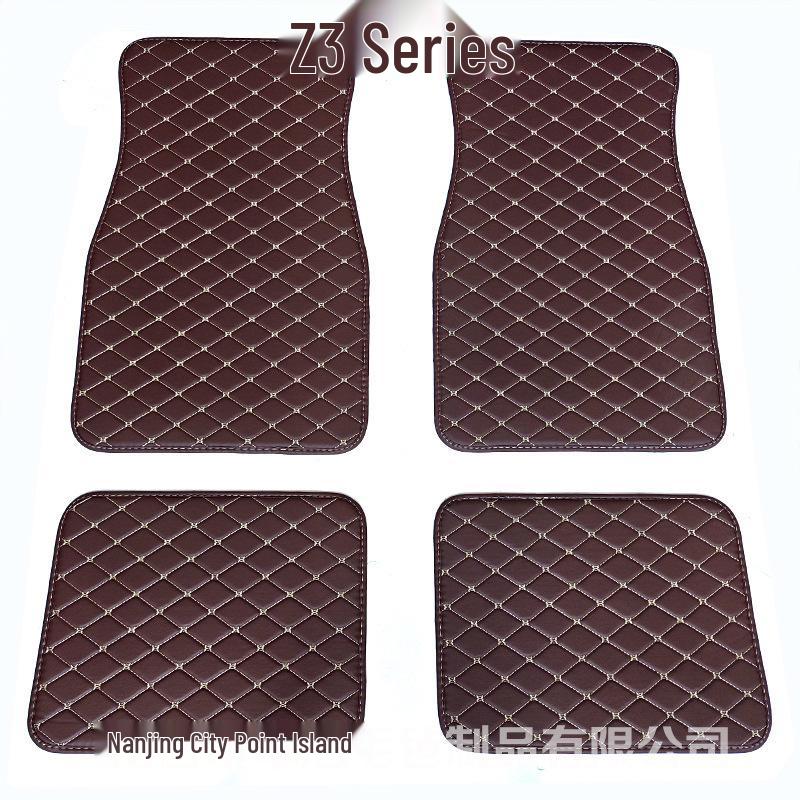 PVC Leather Quilted Car Floor Mats for Right-Hand Drive Vehicles